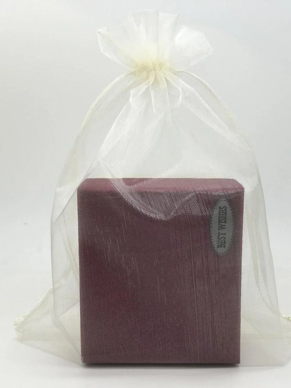 100 pc IVORY Organza FAVOR BAGS Drawstring 6